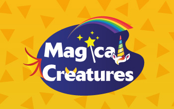 Crayola Imagine Arts Academy's magical creature program logo